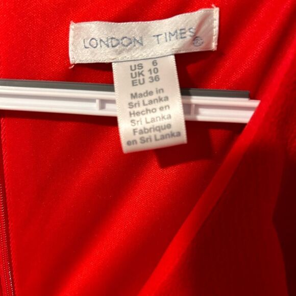 London Times Flowy Ruffle Maxi Dress - Picture 5 of 7